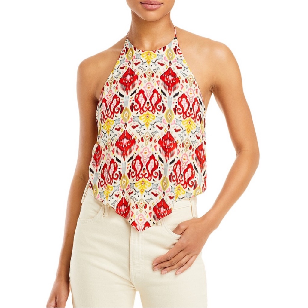 Alice And Olivia Patterned Halter Top - Size S